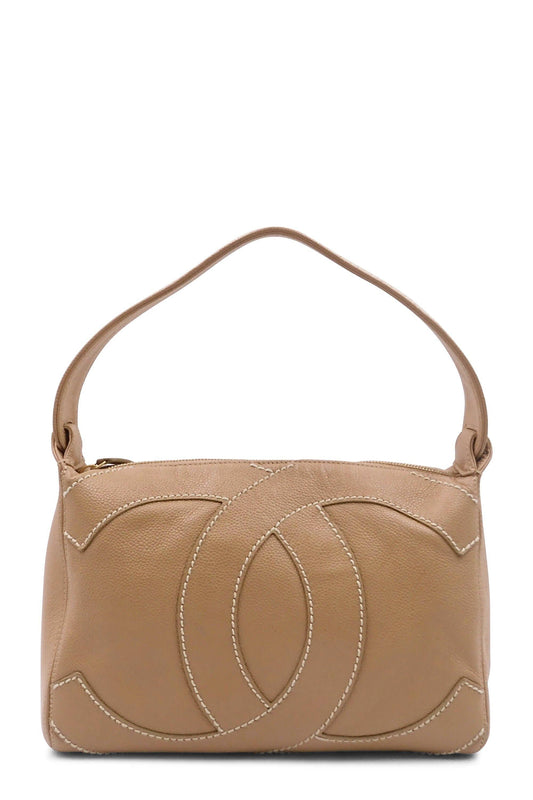 Vintage CC Shoulder Bag Beige