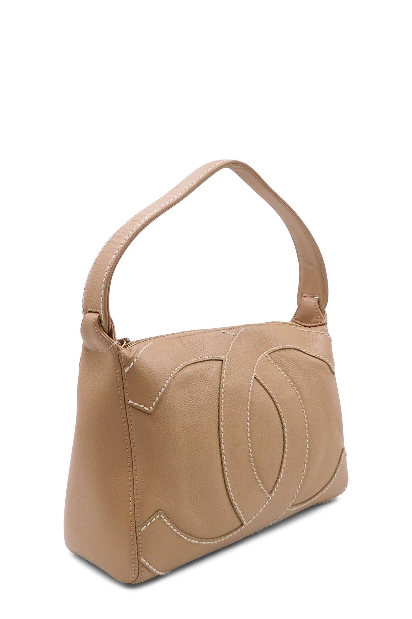 Vintage CC Shoulder Bag Beige