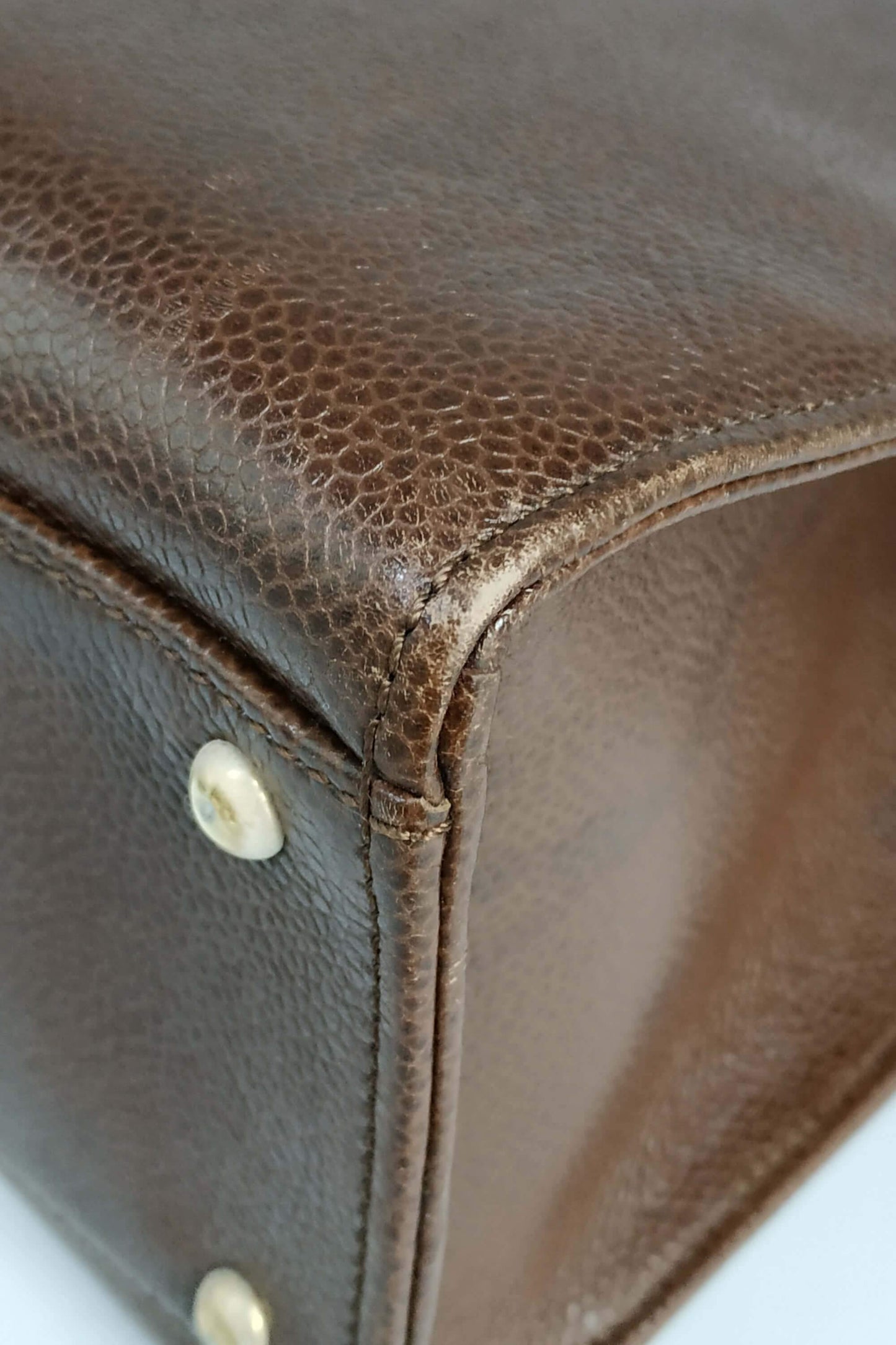 Vintage CC Turnlock Shoulder Bag Brown