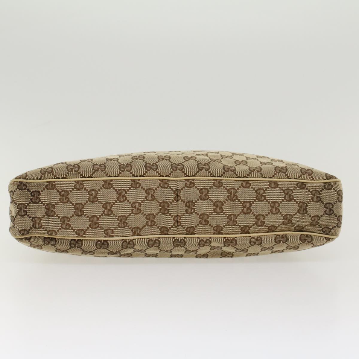 GUCCI GG Canvas Shoulder Bag Beige White 121023  cl571