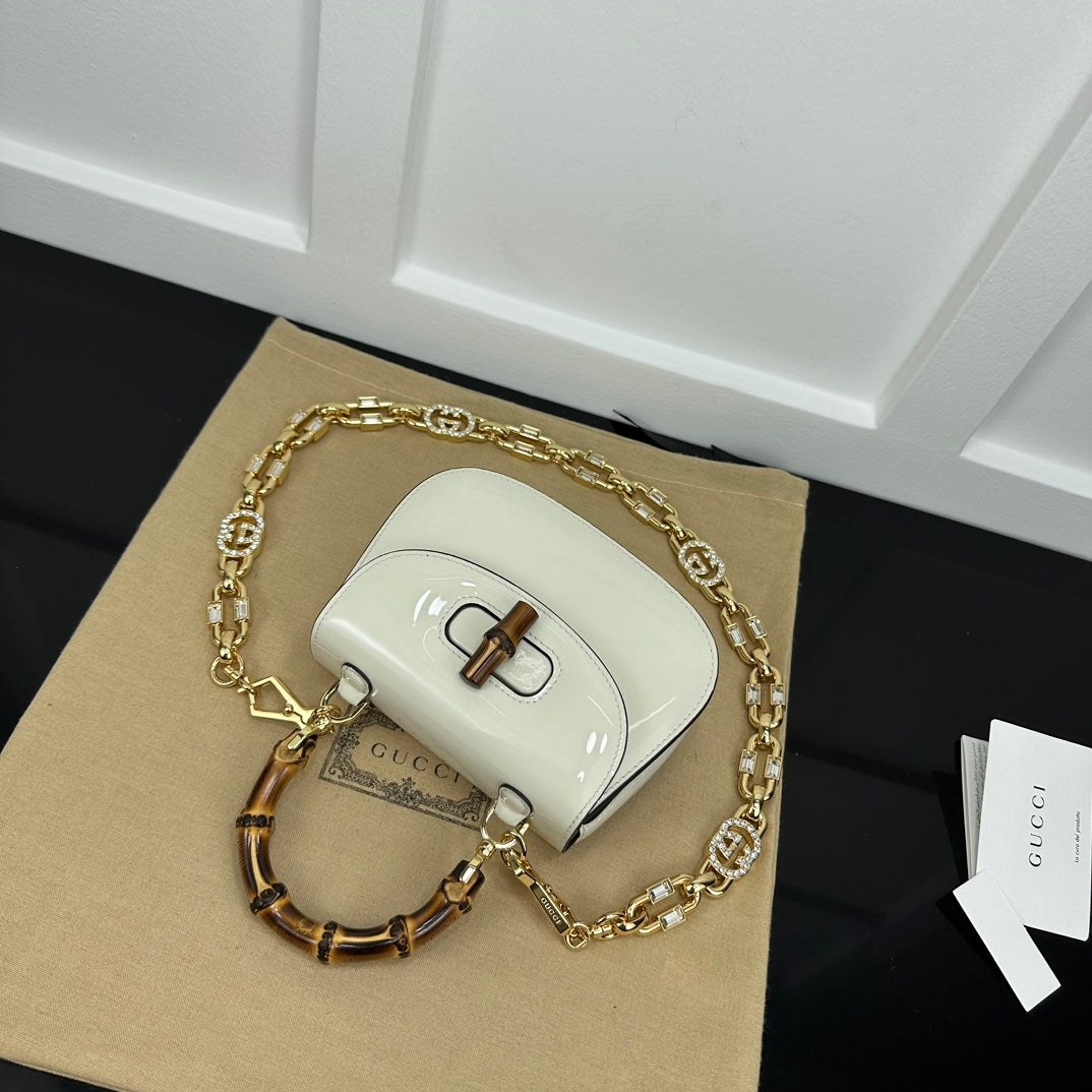 BOLSA GUCCI BAMBOO 1947 PEQUENA