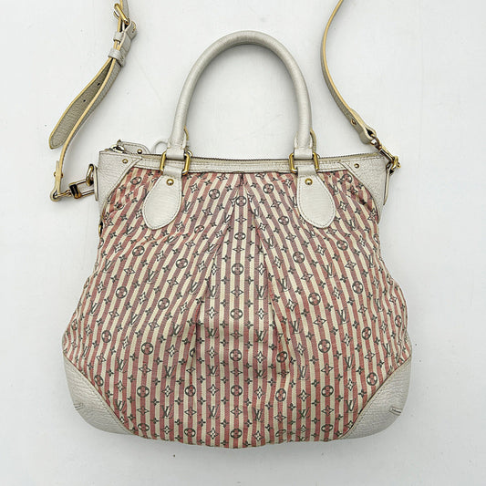 Pre-owned LOUIS VUITTON Mini Lin Croisette Marina PM Rouge LA5549