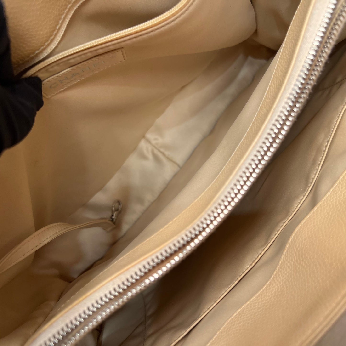 Chanel Grand Shopping Tote with Card- Neutrals Totes, Handbags 3338