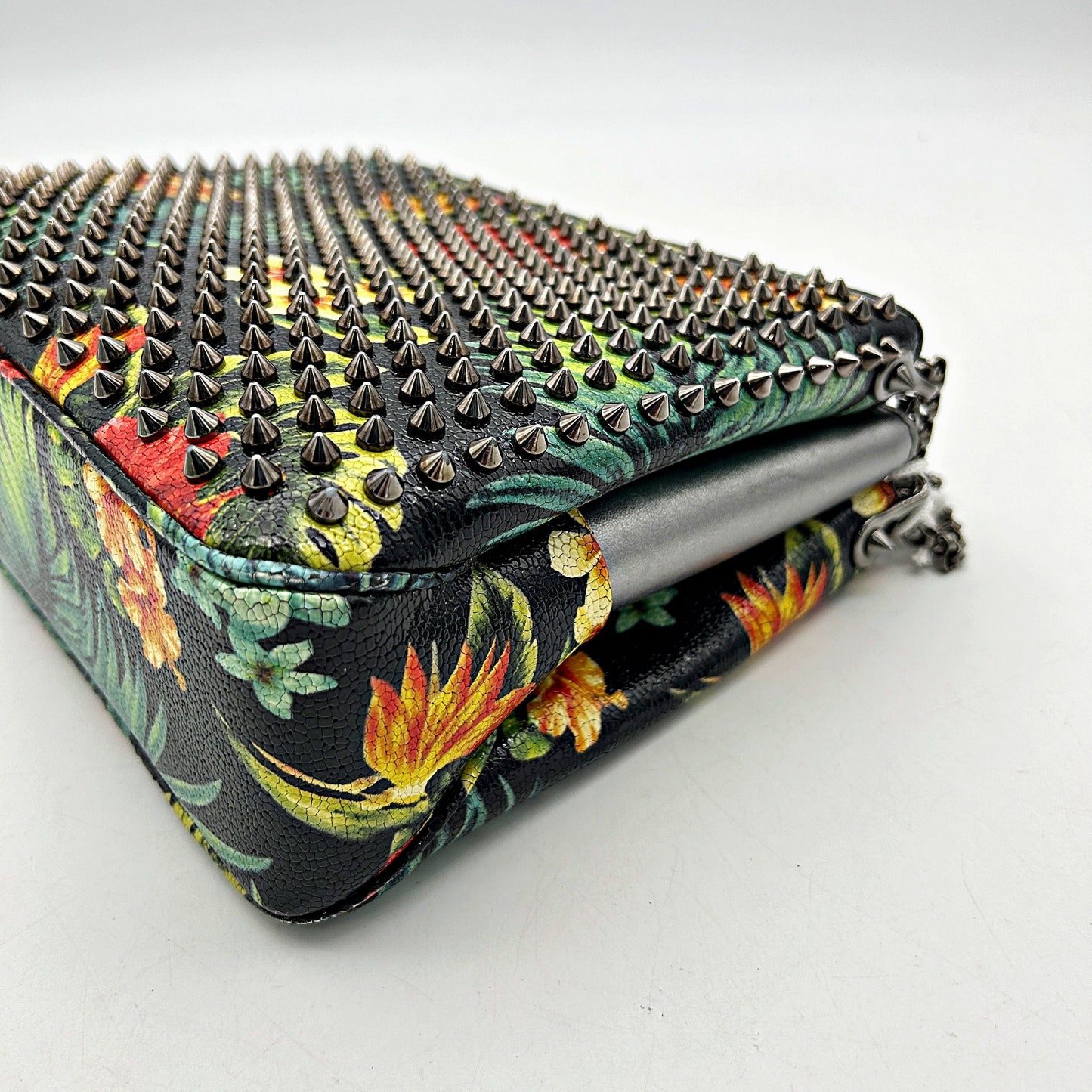Multicolor Christian Louboutin Triloubi Large Triple-Gusset Spiked Shoulder Bag LA12265