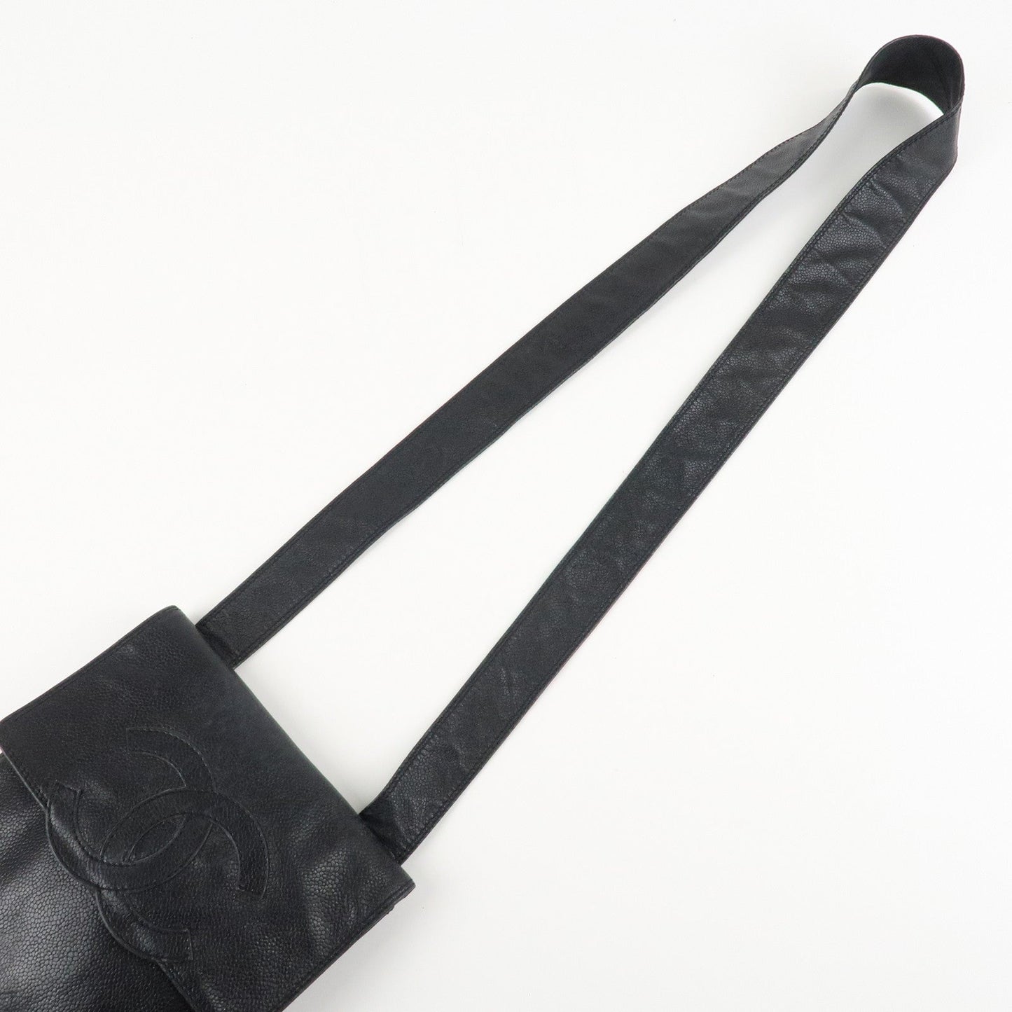 CHANEL COCO Mark Caviarskin Shoulder Bag Crossbody Bag Black