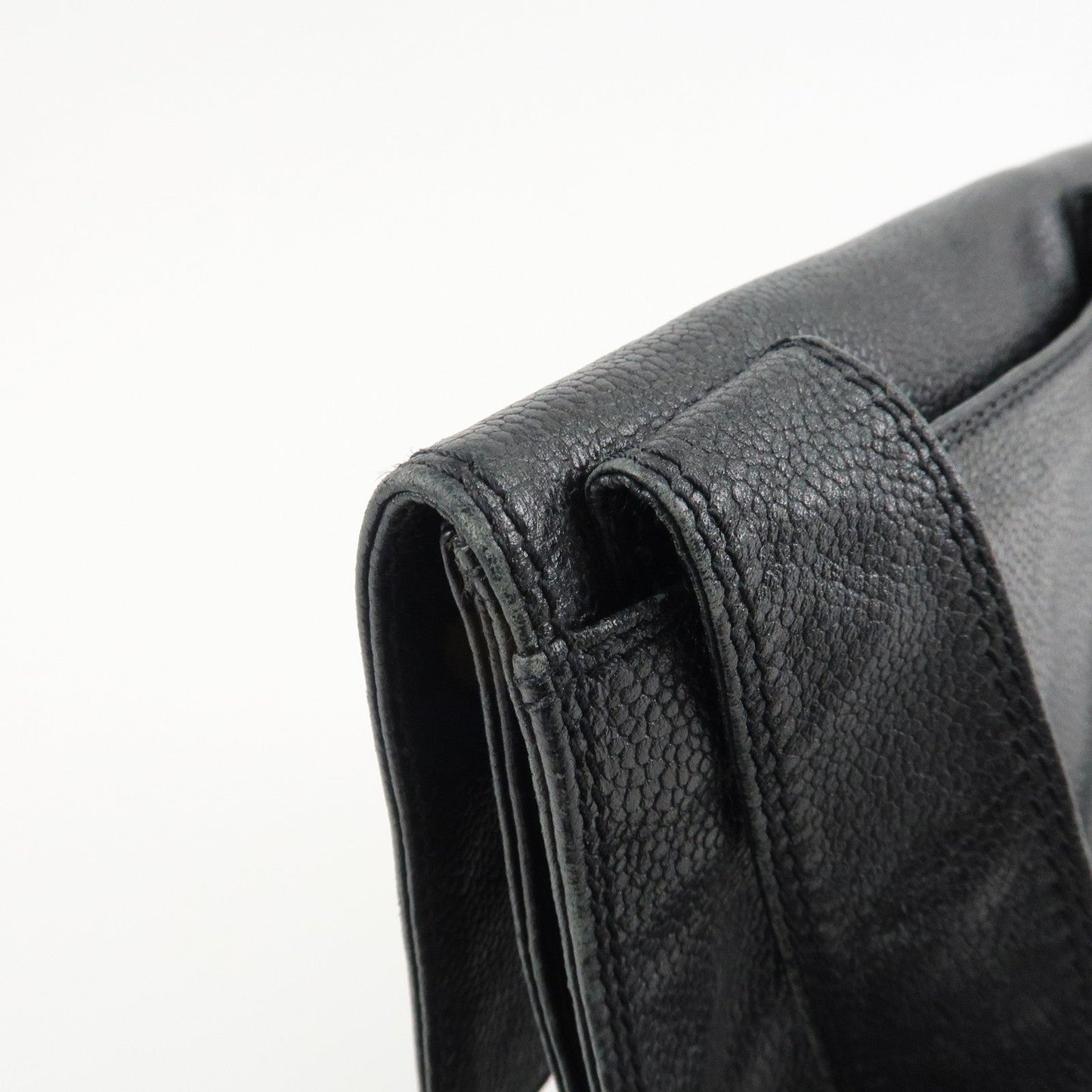CHANEL COCO Mark Caviarskin Shoulder Bag Crossbody Bag Black