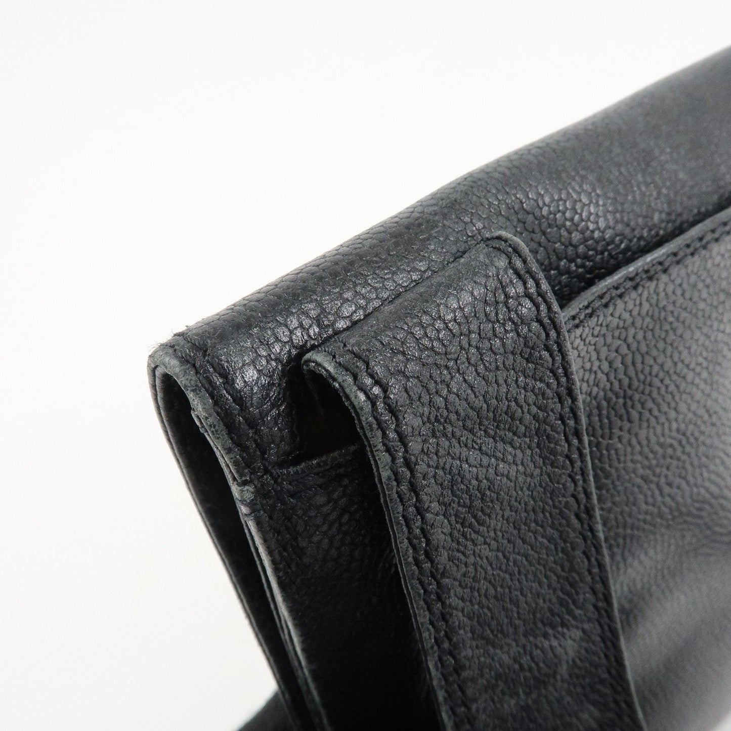 CHANEL COCO Mark Caviarskin Shoulder Bag Crossbody Bag Black