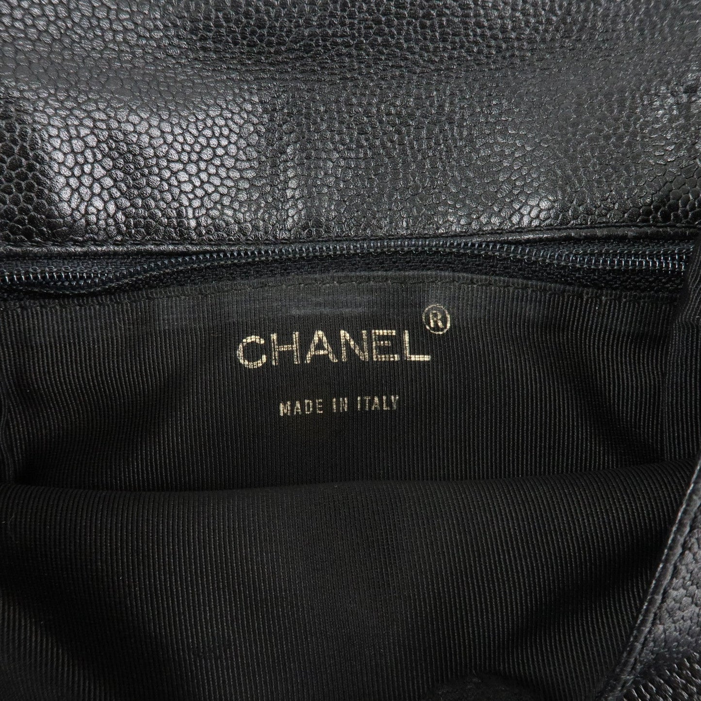CHANEL COCO Mark Caviarskin Shoulder Bag Crossbody Bag Black