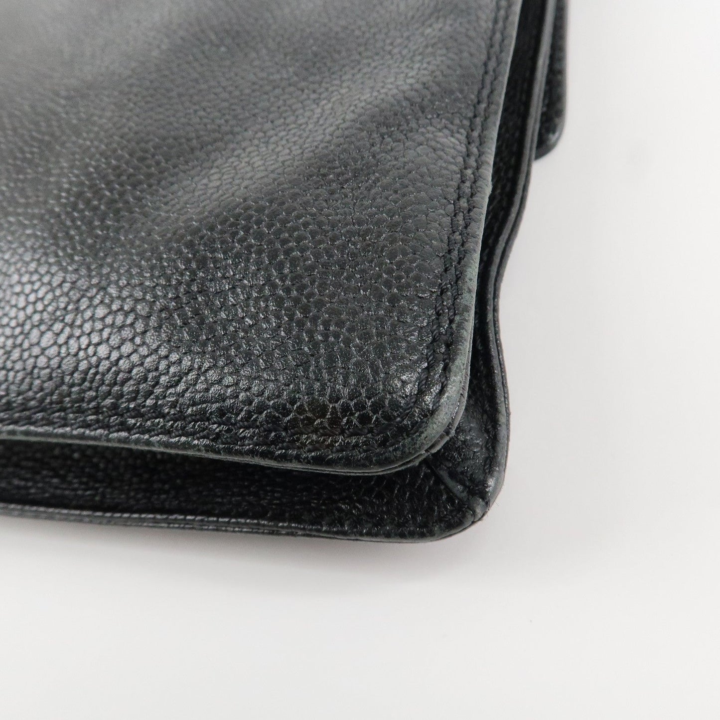 CHANEL COCO Mark Caviarskin Shoulder Bag Crossbody Bag Black