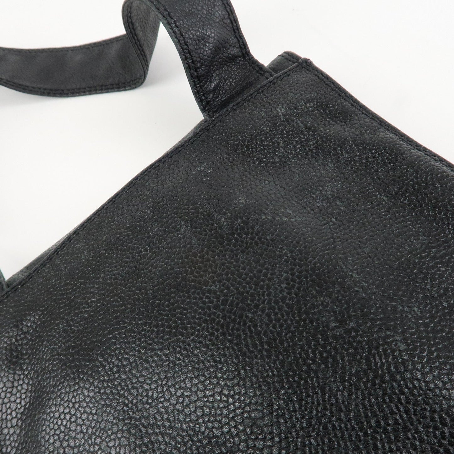 CHANEL COCO Mark Caviarskin Shoulder Bag Crossbody Bag Black
