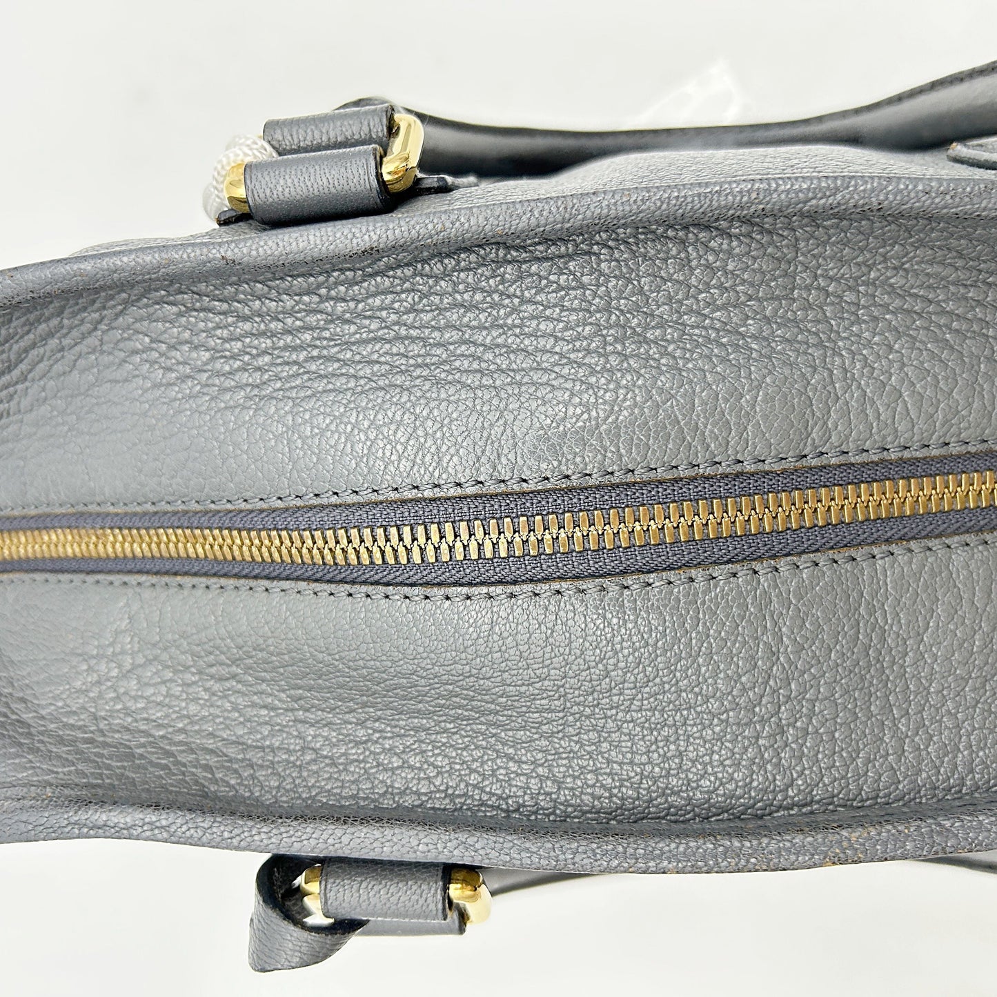Loewe | Bags | Loewe Amazona 36 Bag Handbag Grey Leather Satchel Lock Key LA4792