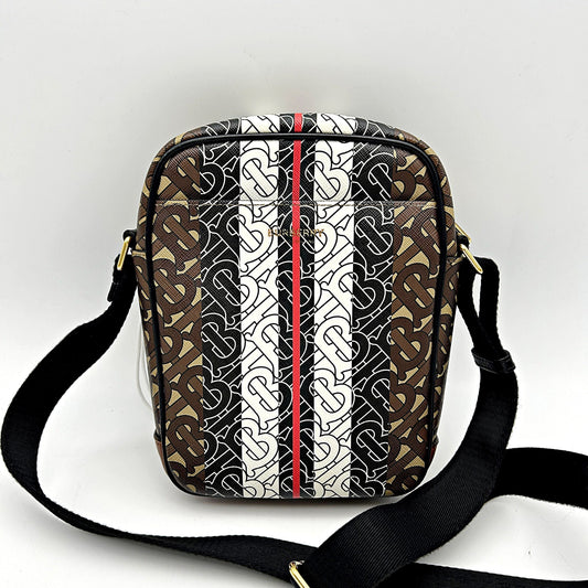 Pre-owned Burberry monogram stripe crossbody bag  LA31747