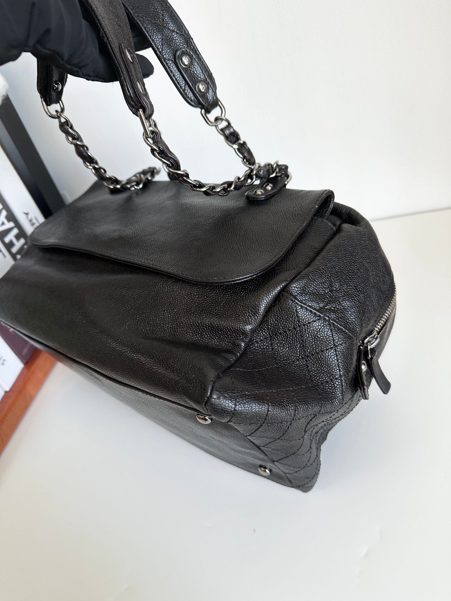 Chanel Pocket in the City Tote - Black Shoulder Bags, Handbags #JIUE
