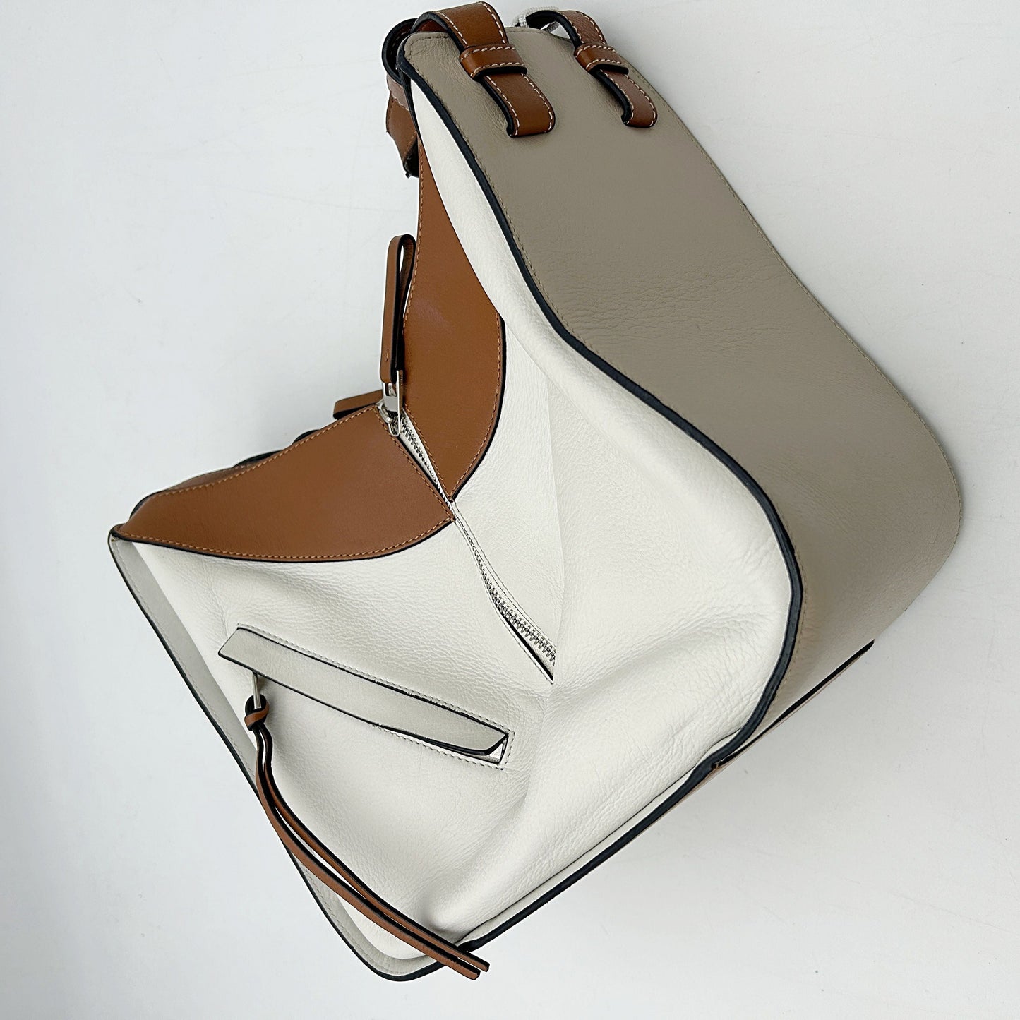 LOEWE Calfskin Small Hammock Shoulder Bag Light Oat Tan LA39725