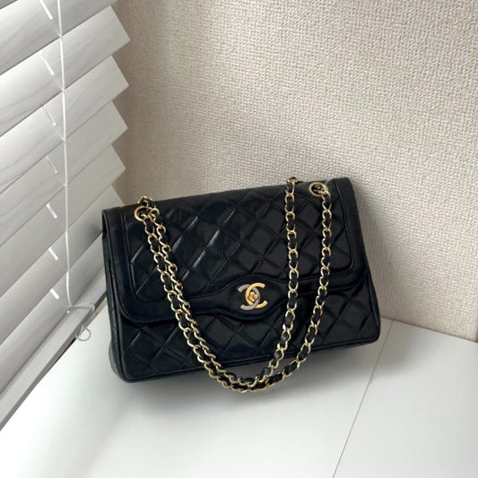 Chanel Small Paris Double Flap Bag - Black Shoulder Bags, Handbags MR