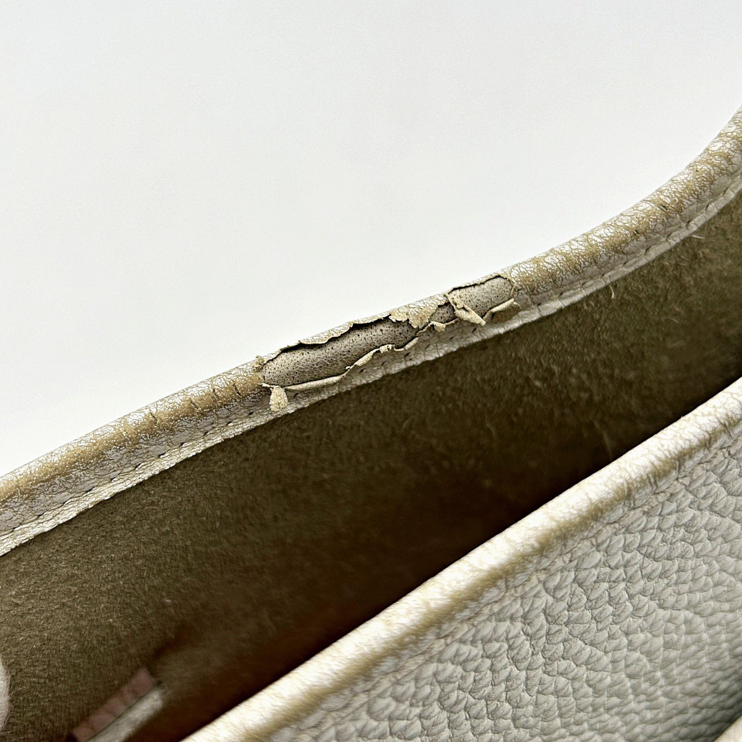 HERMES Taurillon Clemence Evelyne III PM Gris Perle Bleu Lin LA28861