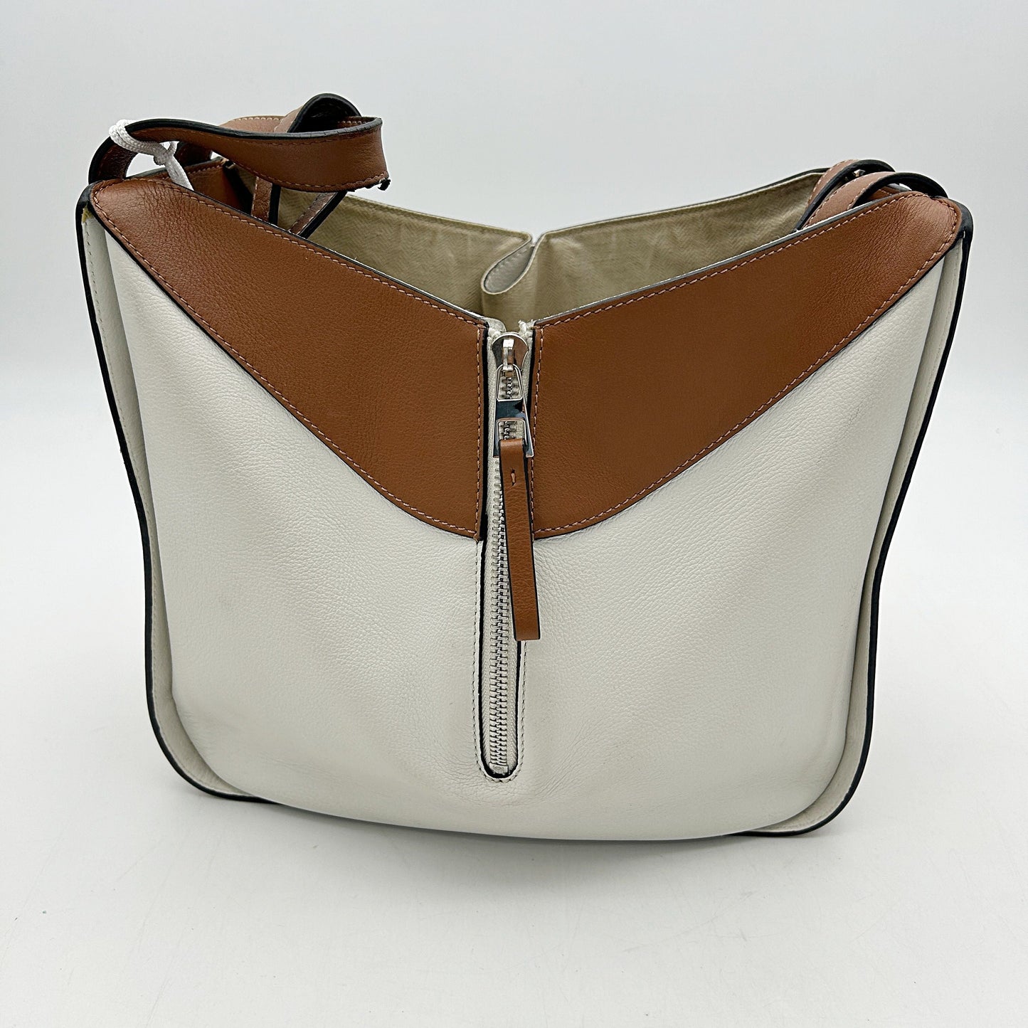 LOEWE Calfskin Small Hammock Shoulder Bag Light Oat Tan LA39725