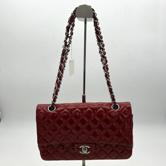 Chanel Classic Patent Maxi Double Flap Bag - Red Shoulder Bags, Handbags AF