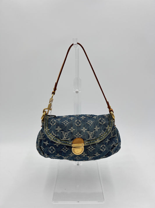 Louis Vuitton LV Monogram Pleaty Mini Vintage - Blue Shoulder Bags, Handbags AE605O