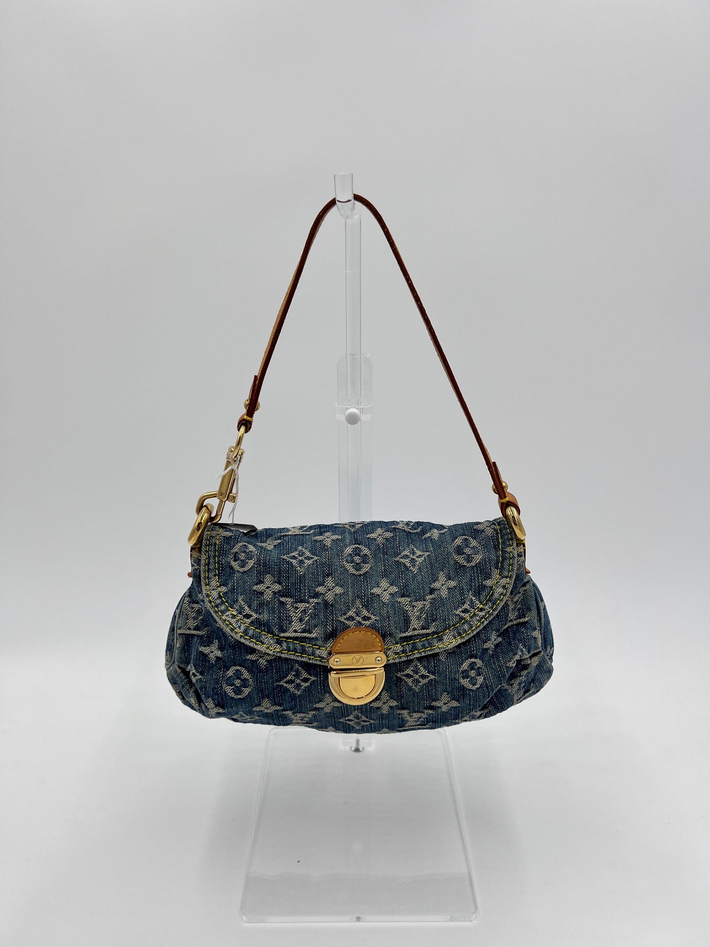 Louis Vuitton LV Monogram Pleaty Mini Vintage - Blue Shoulder Bags, Handbags AE605O
