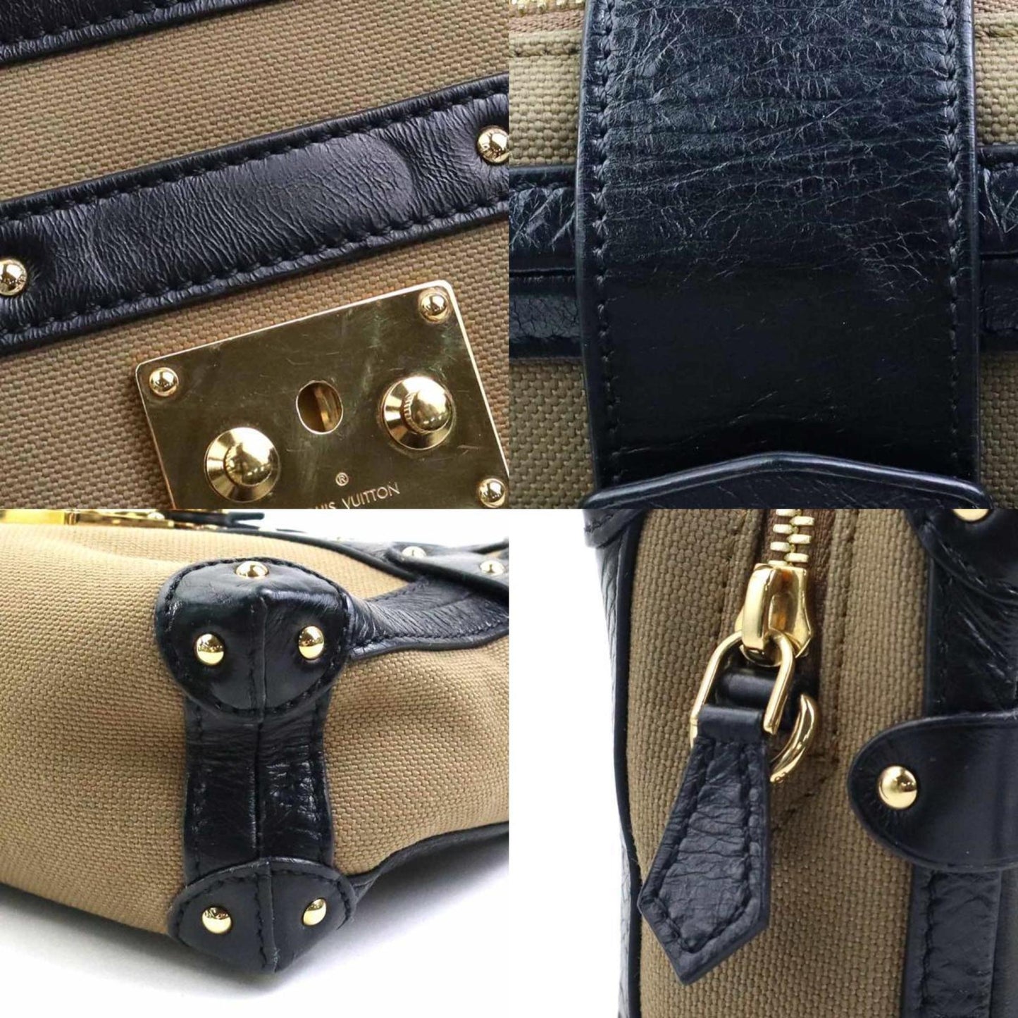 Louis Vuitton   Canvas Leather Shoulder Bag