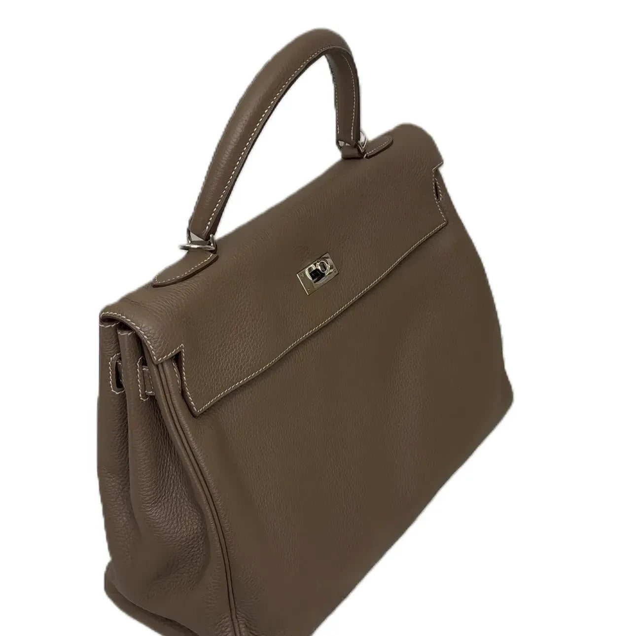 HERMES Togo Kelly Retourne 32 Etoupe B22-35
