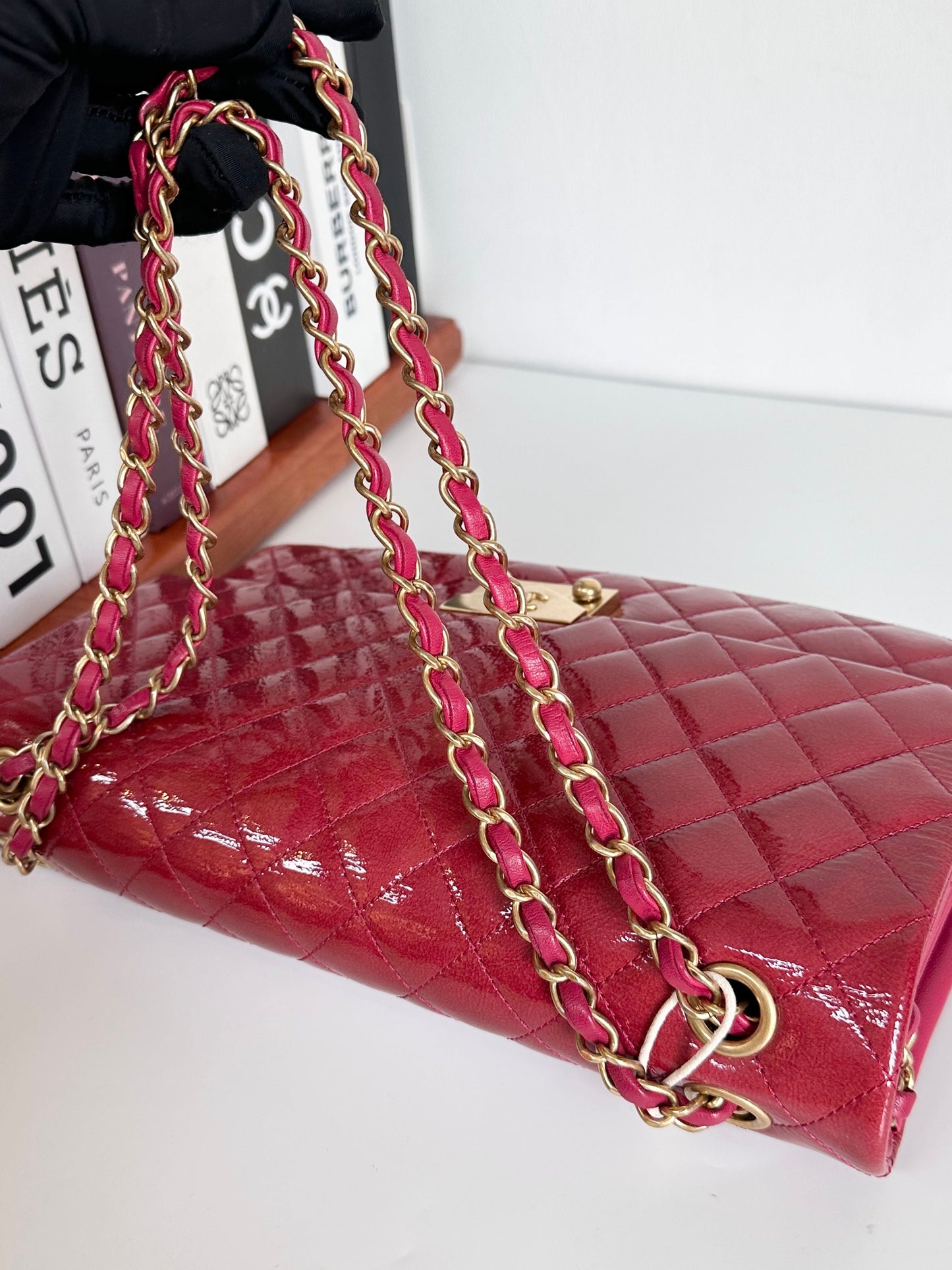 Chanel Pagoda Accordion Flap Bag - Red Shoulder Bags, Handbags #E