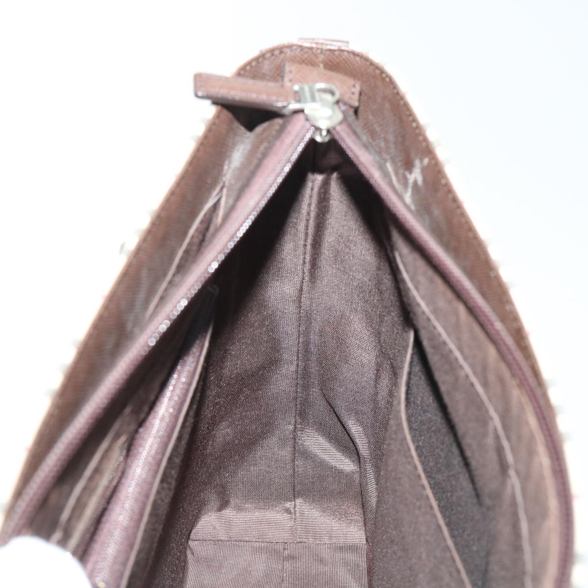 Burberry Shoulder Bag Nylon Leather Beige Auth ep1699