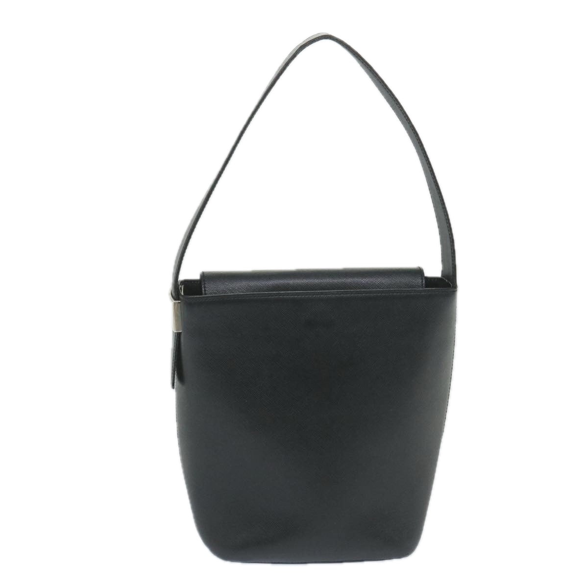 BurberrySs Shoulder Bag Leather Black Auth ep2237