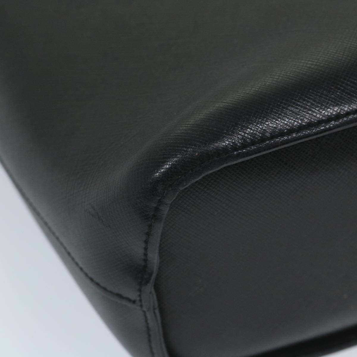BurberrySs Shoulder Bag Leather Black Auth ep2237