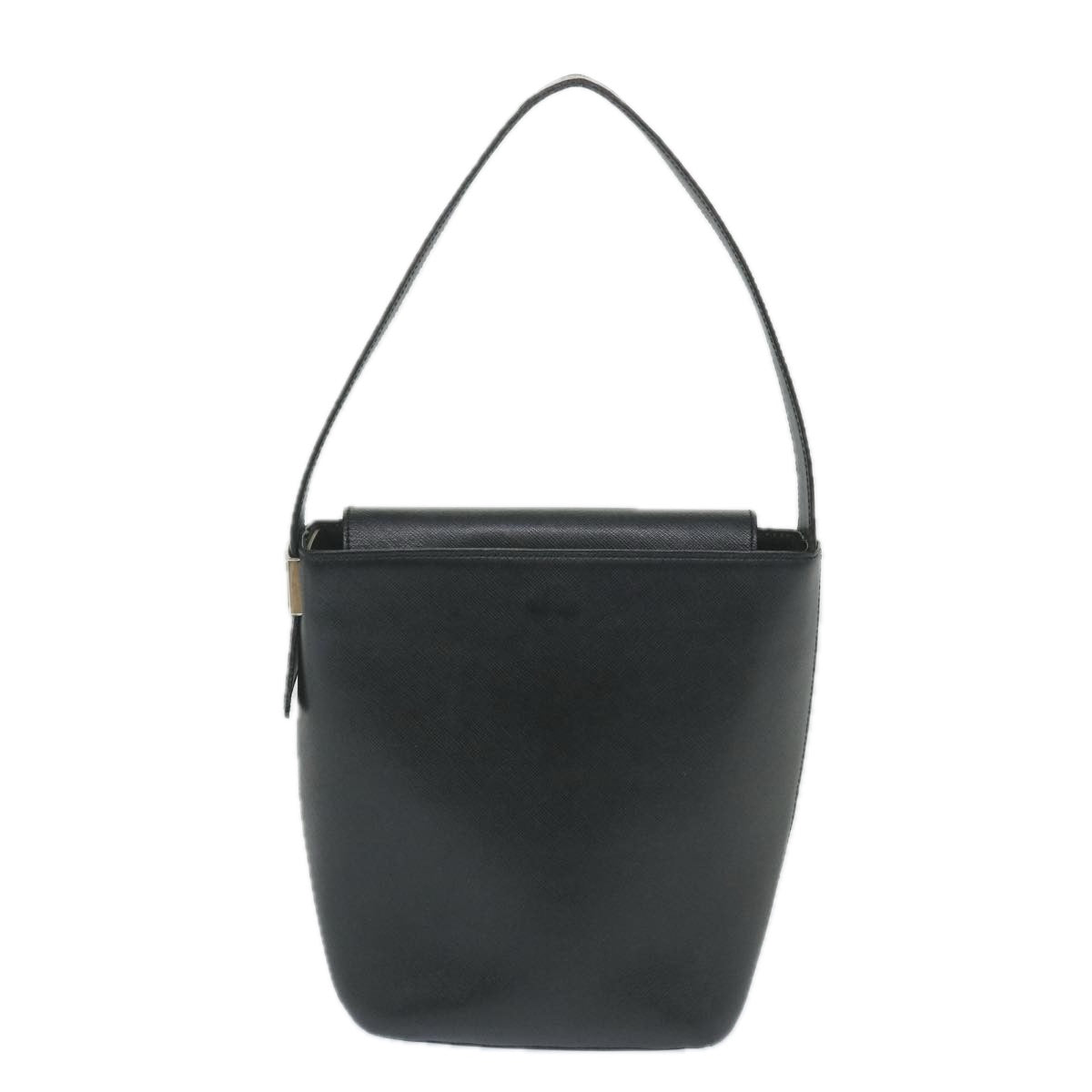 BurberrySs Shoulder Bag Leather Black Auth ep2237
