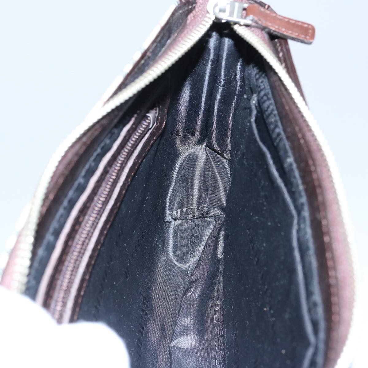 Burberry Nova Check Shoulder Bag Nylon Beige Auth ep2705