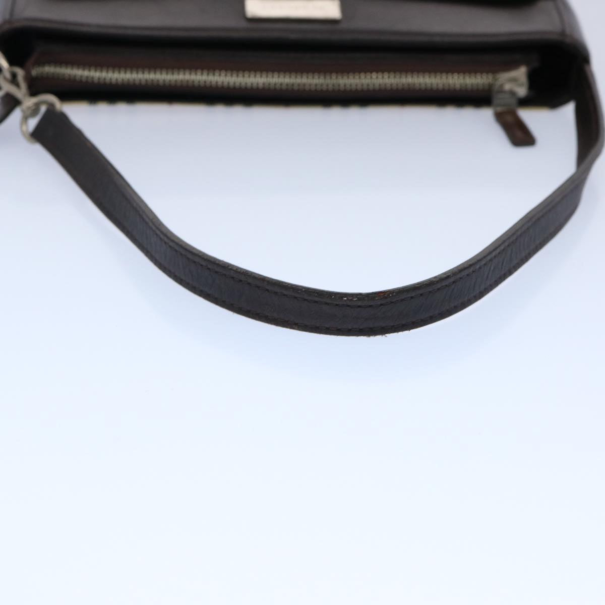 Burberry Nova Check Shoulder Bag Nylon Beige Auth ep2705