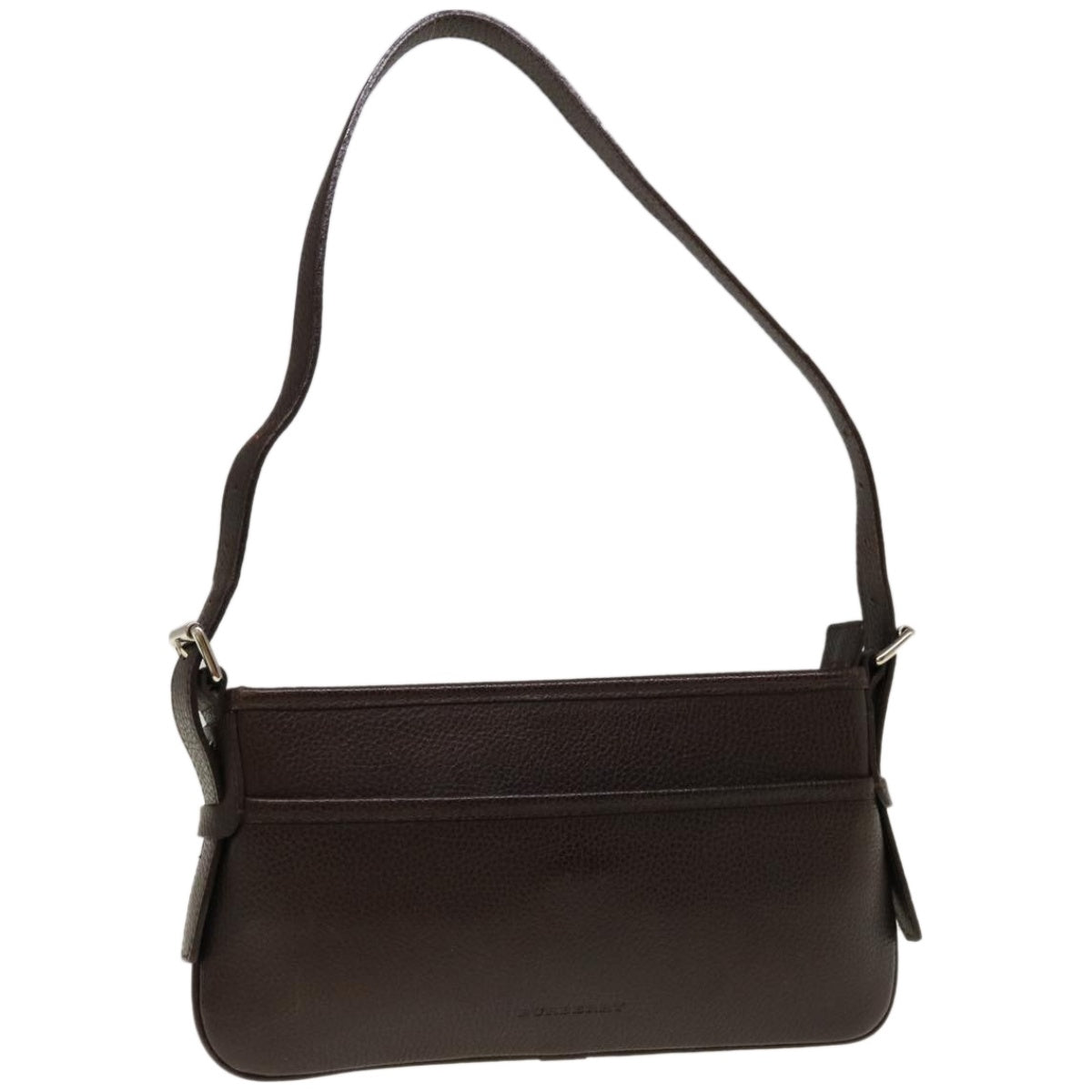 Burberry Shoulder Bag Leather Brown Auth ep3221