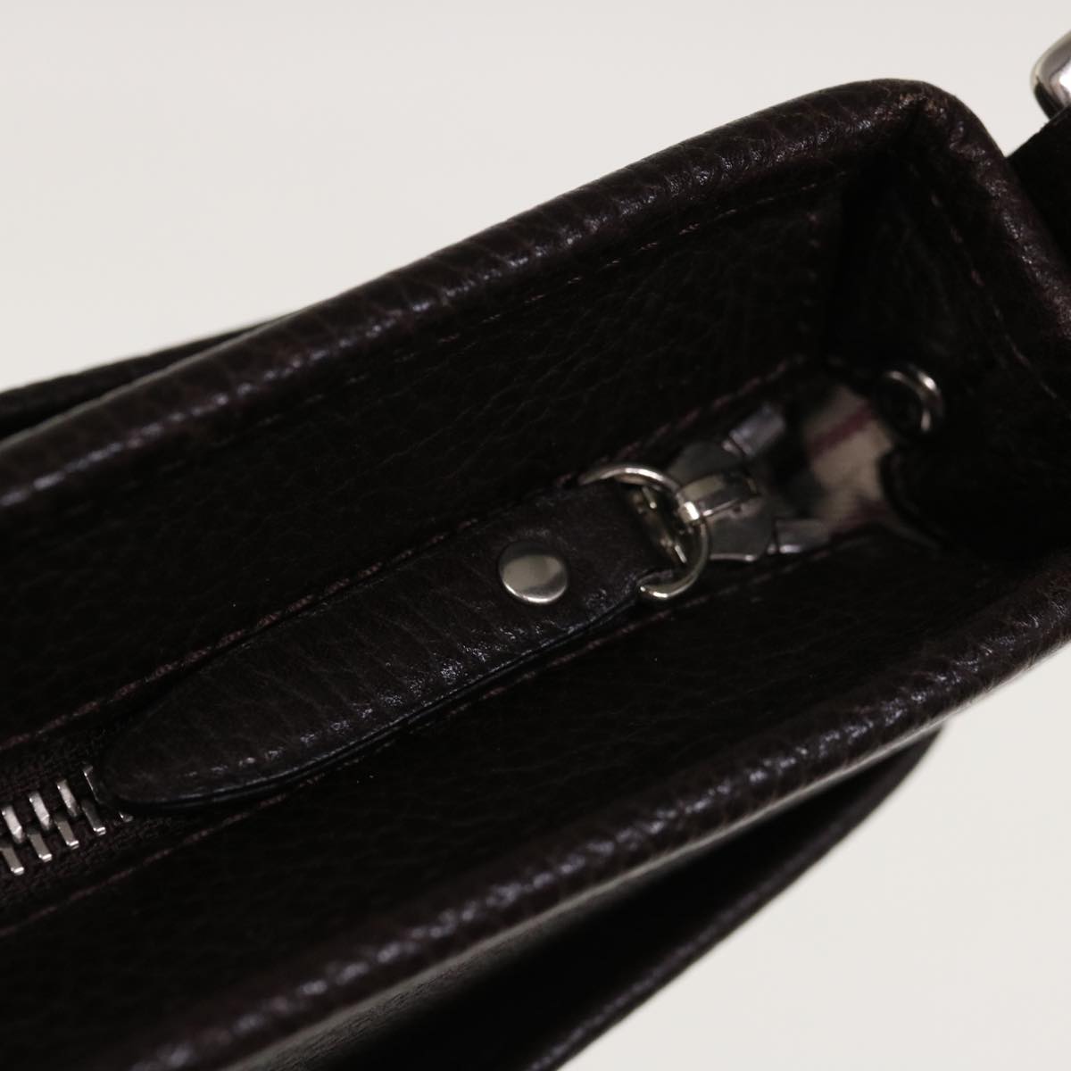 Burberry Shoulder Bag Leather Brown Auth ep3221