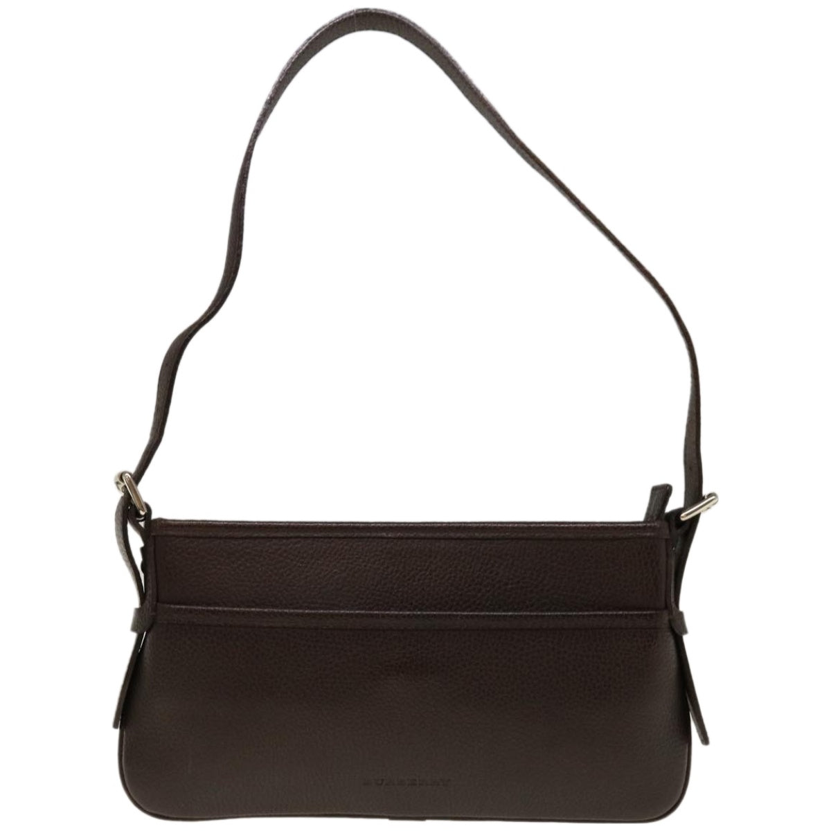 Burberry Shoulder Bag Leather Brown Auth ep3221