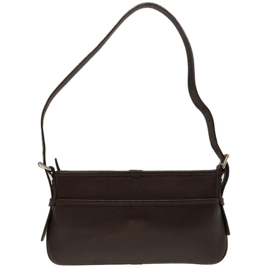 Burberry Shoulder Bag Leather Brown Auth ep3221