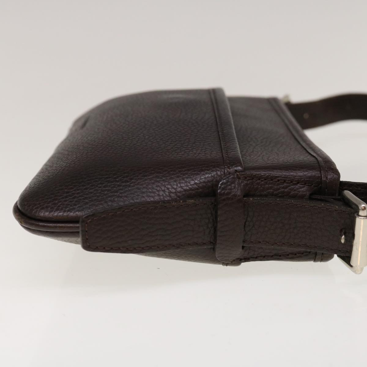 Burberry Shoulder Bag Leather Brown Auth ep3221