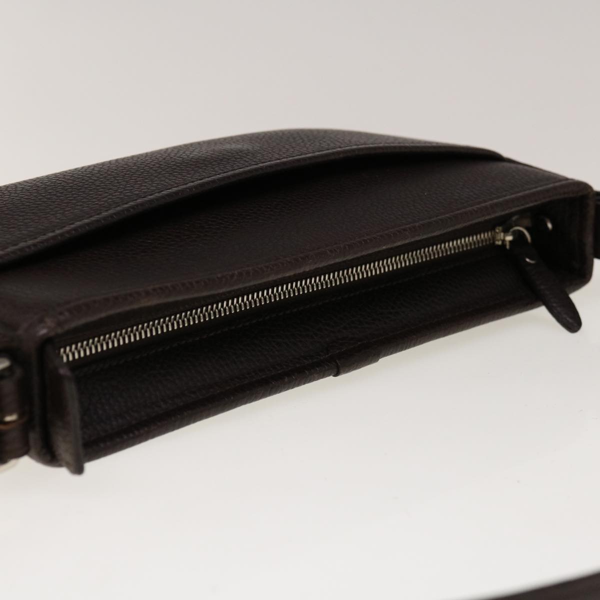 Burberry Shoulder Bag Leather Brown Auth ep3221