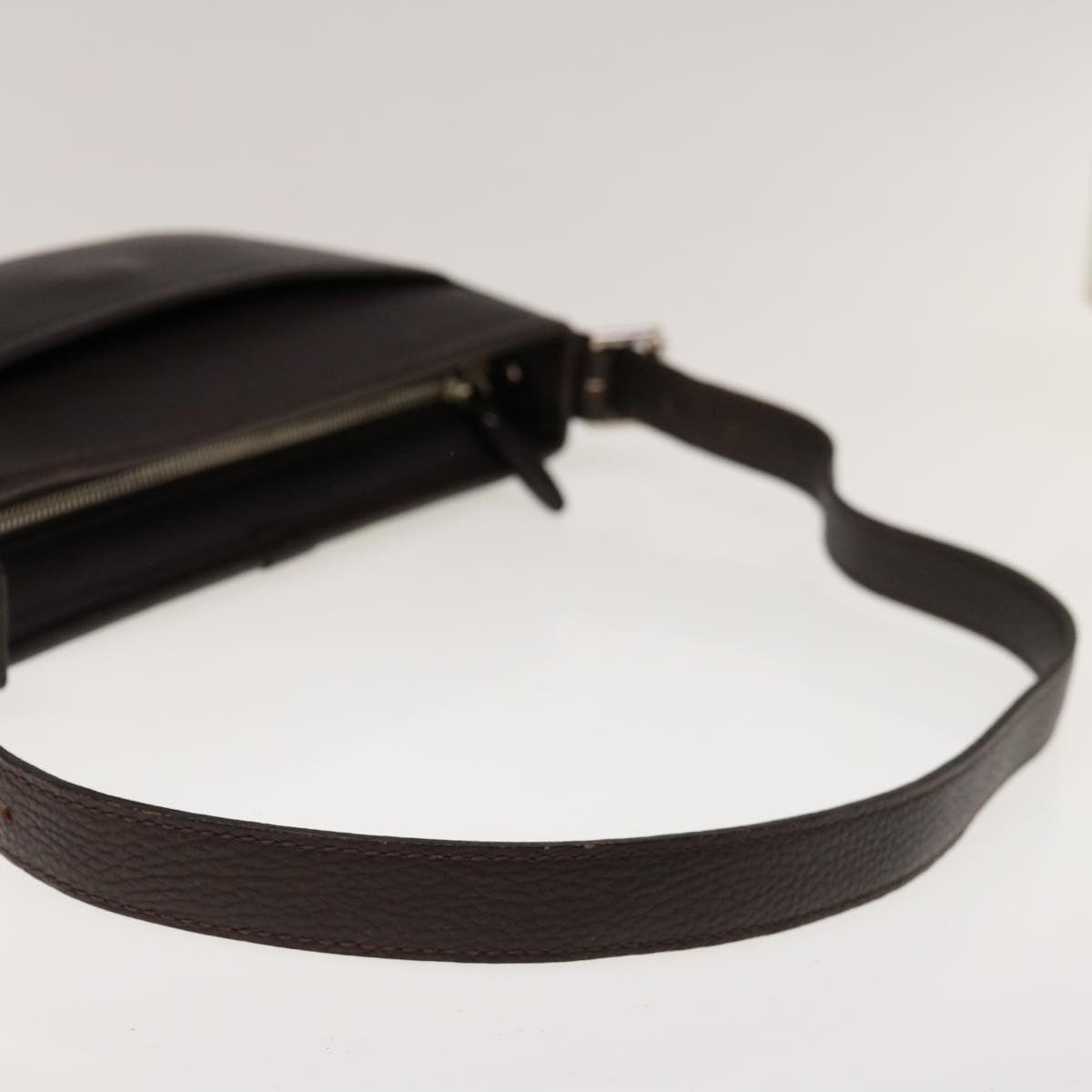 Burberry Shoulder Bag Leather Brown Auth ep3221