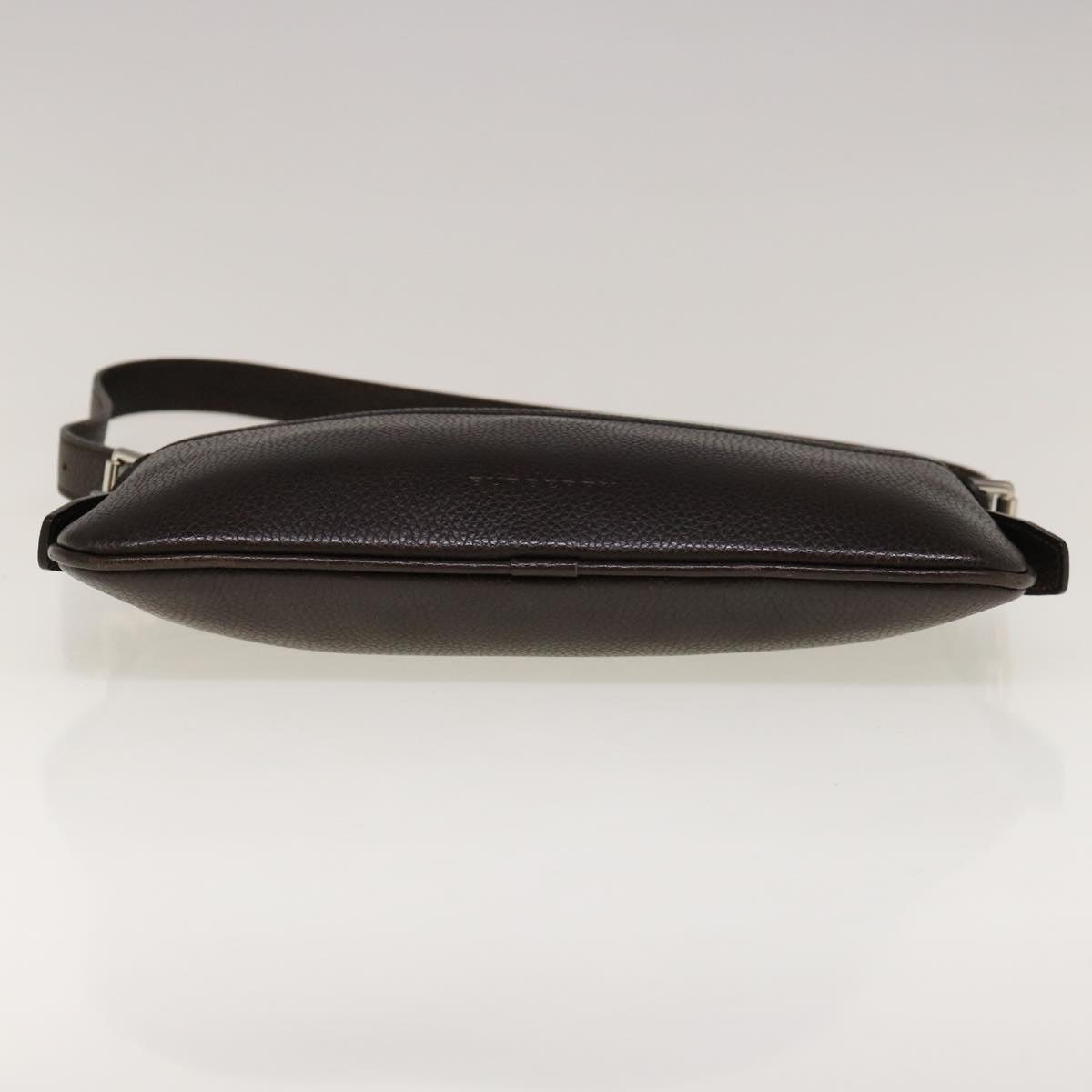 Burberry Shoulder Bag Leather Brown Auth ep3221