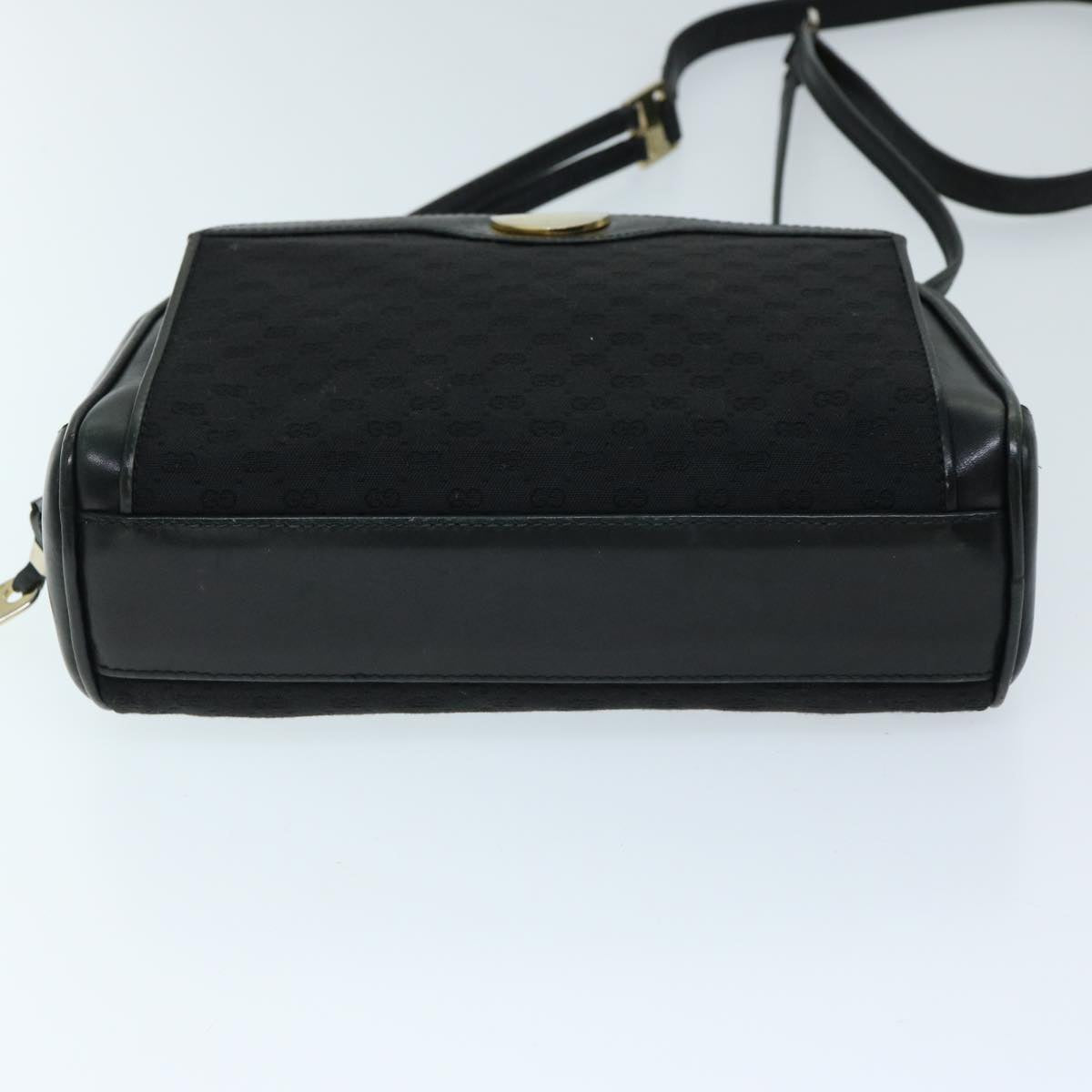 GUCCI Micro GG Canvas Shoulder Bag Black Auth ep3827