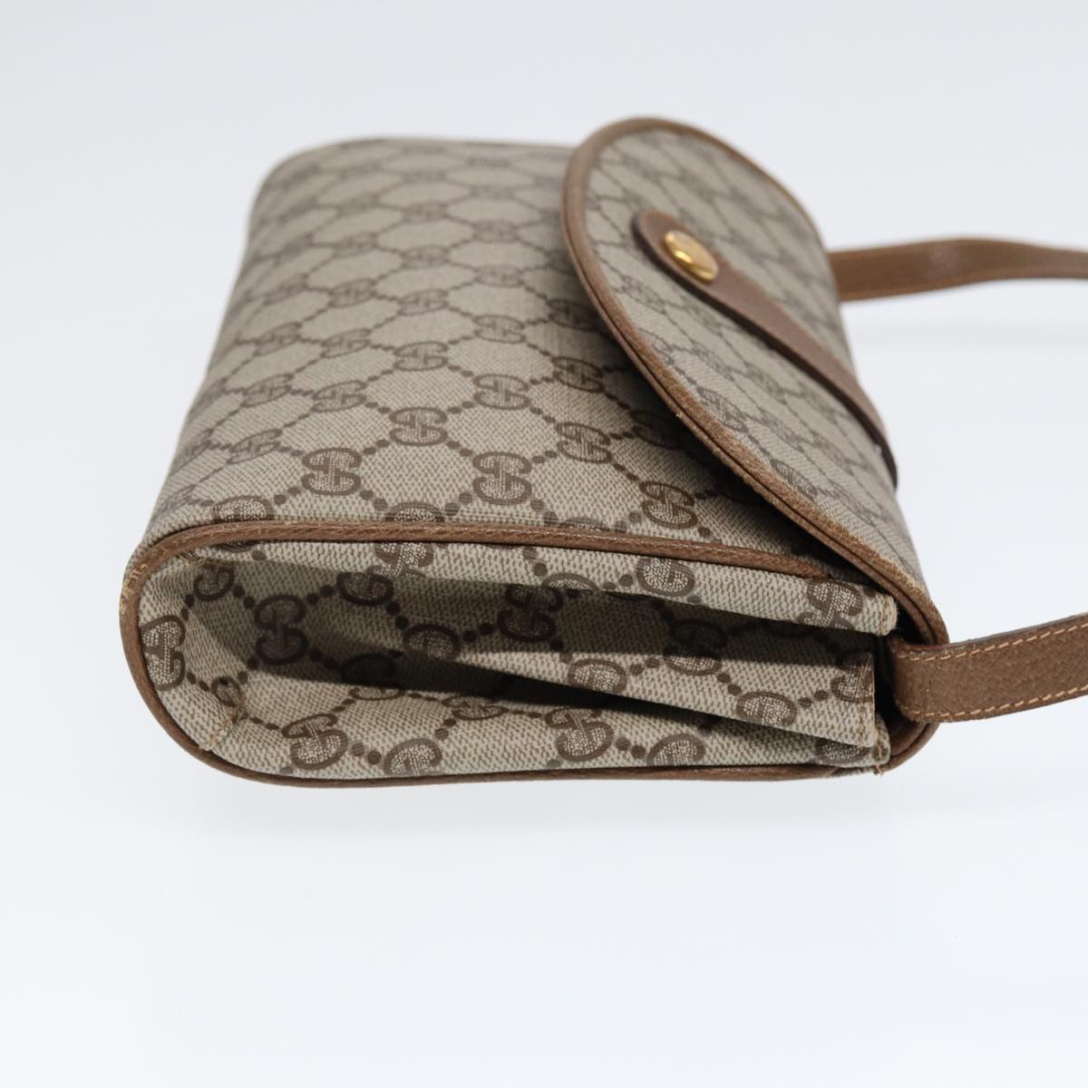 GUCCI GG Supreme Shoulder Bag Beige Gold 004 261 1923 Auth ep5471