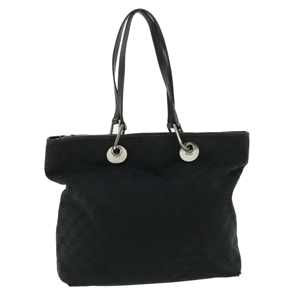 GUCCI GG Canvas Shoulder Bag Black 140274  ep717