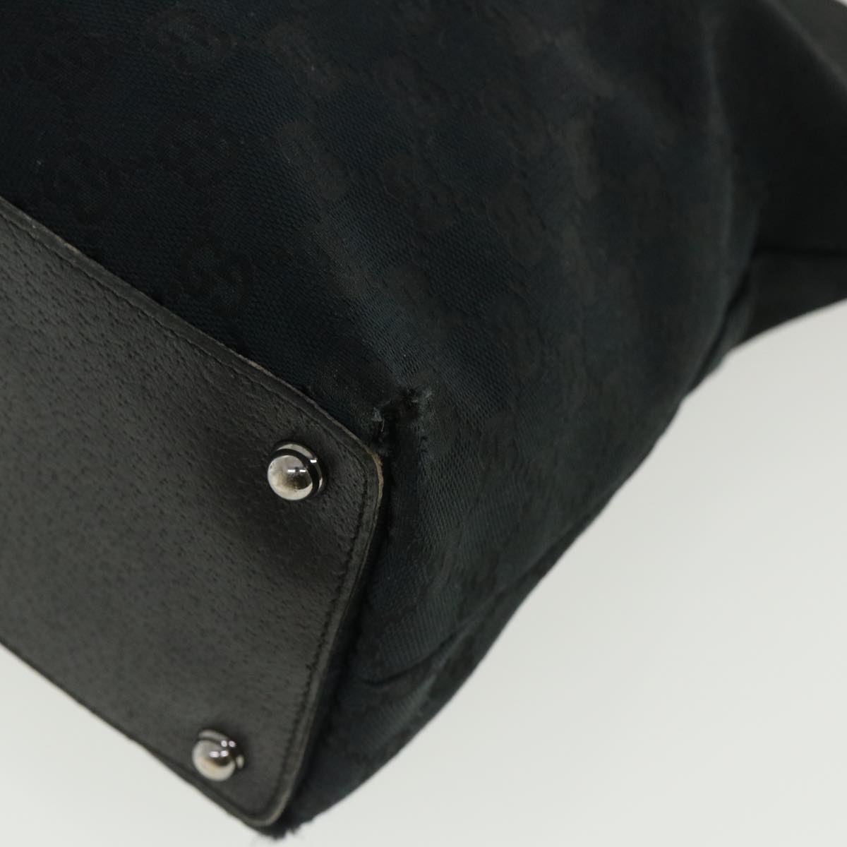 GUCCI GG Canvas Shoulder Bag Black 140274  ep717
