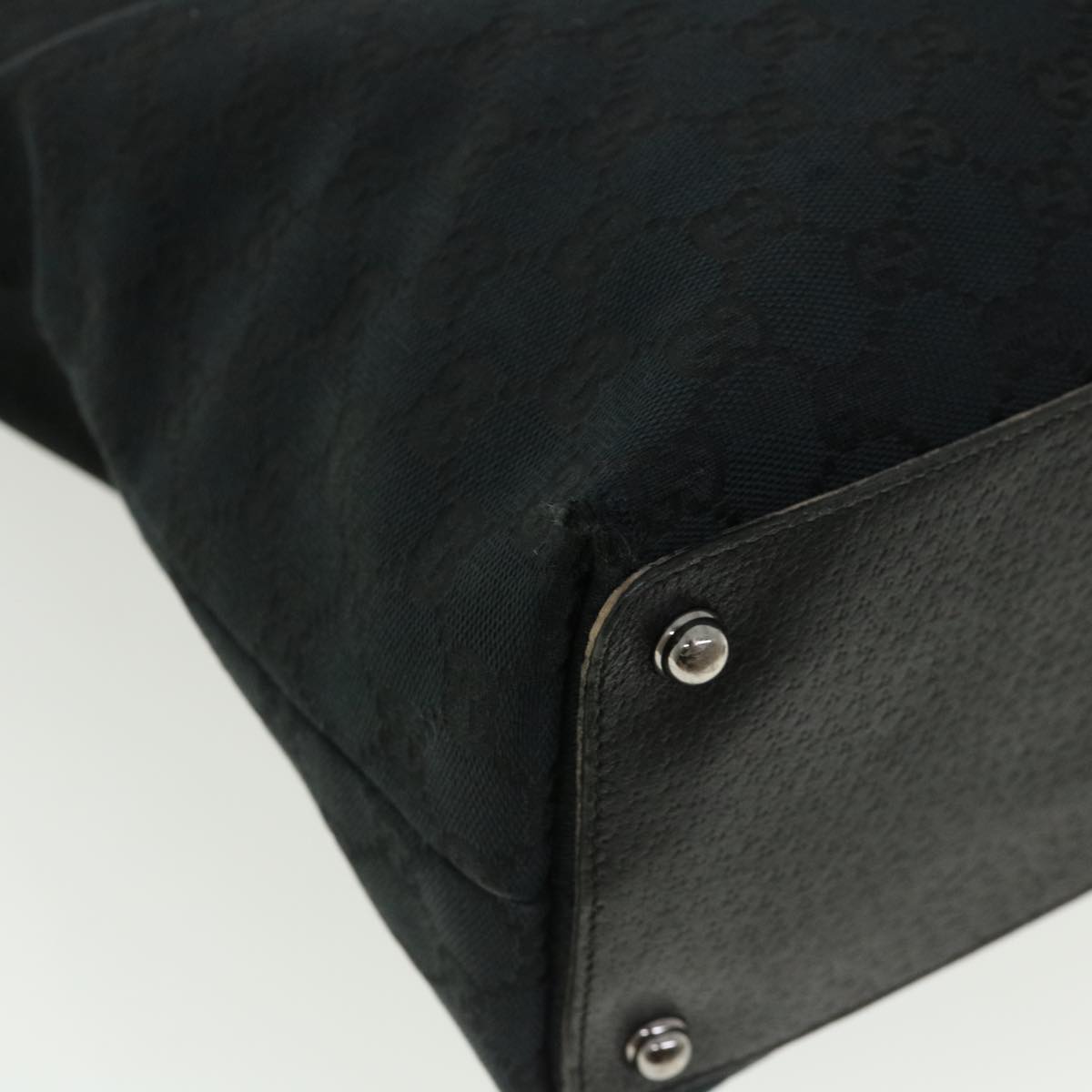 GUCCI GG Canvas Shoulder Bag Black 140274  ep717