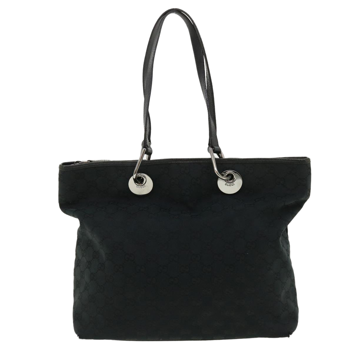 GUCCI GG Canvas Shoulder Bag Black 140274  ep717