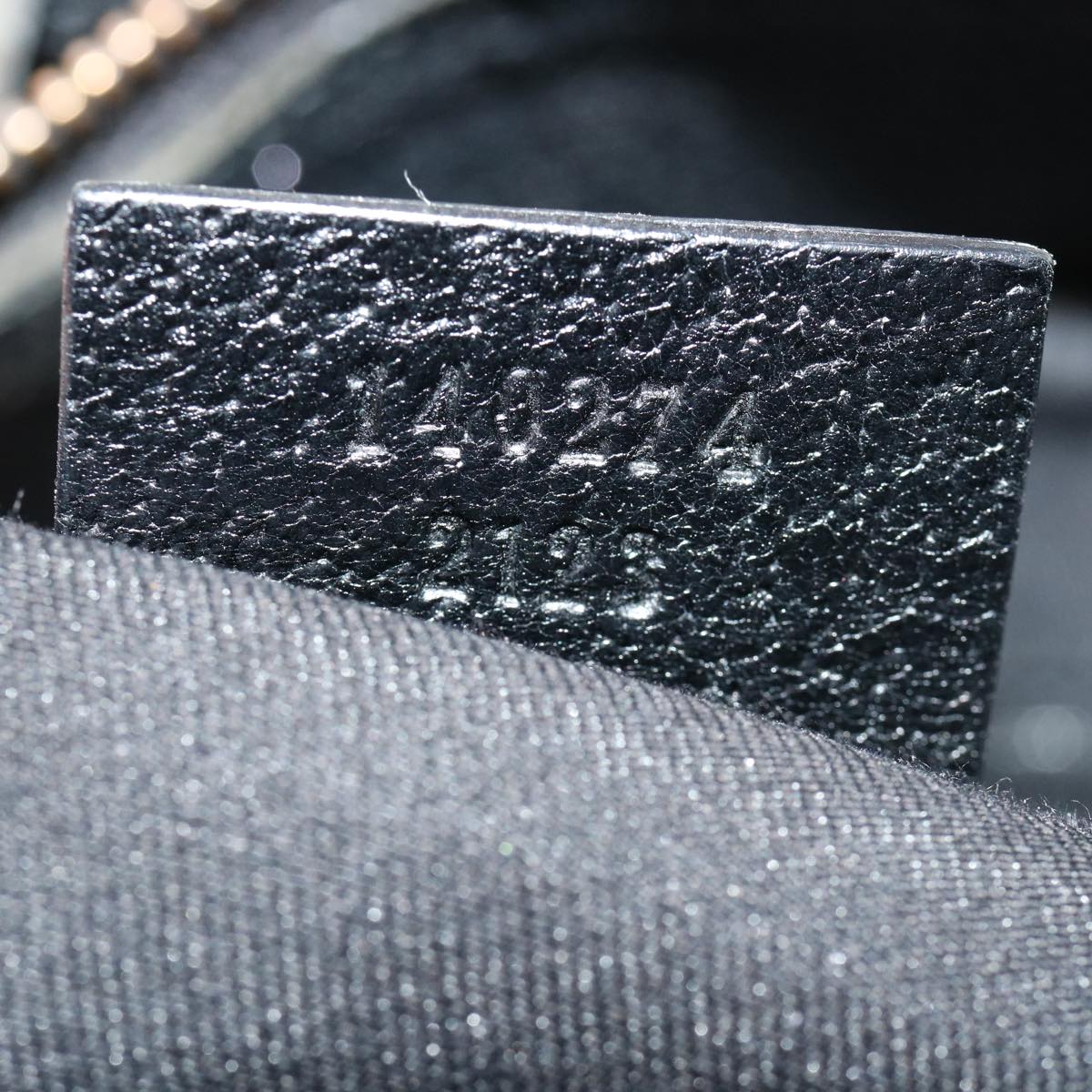 GUCCI GG Canvas Shoulder Bag Black 140274  ep717
