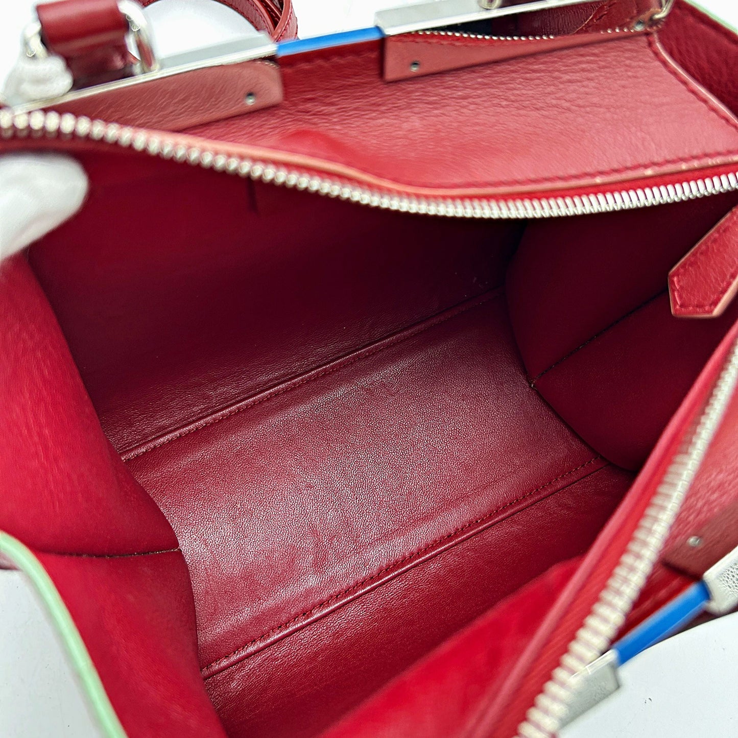 FENDI Vitello Dolce Mini 3jours Tote Ribes LA11557
