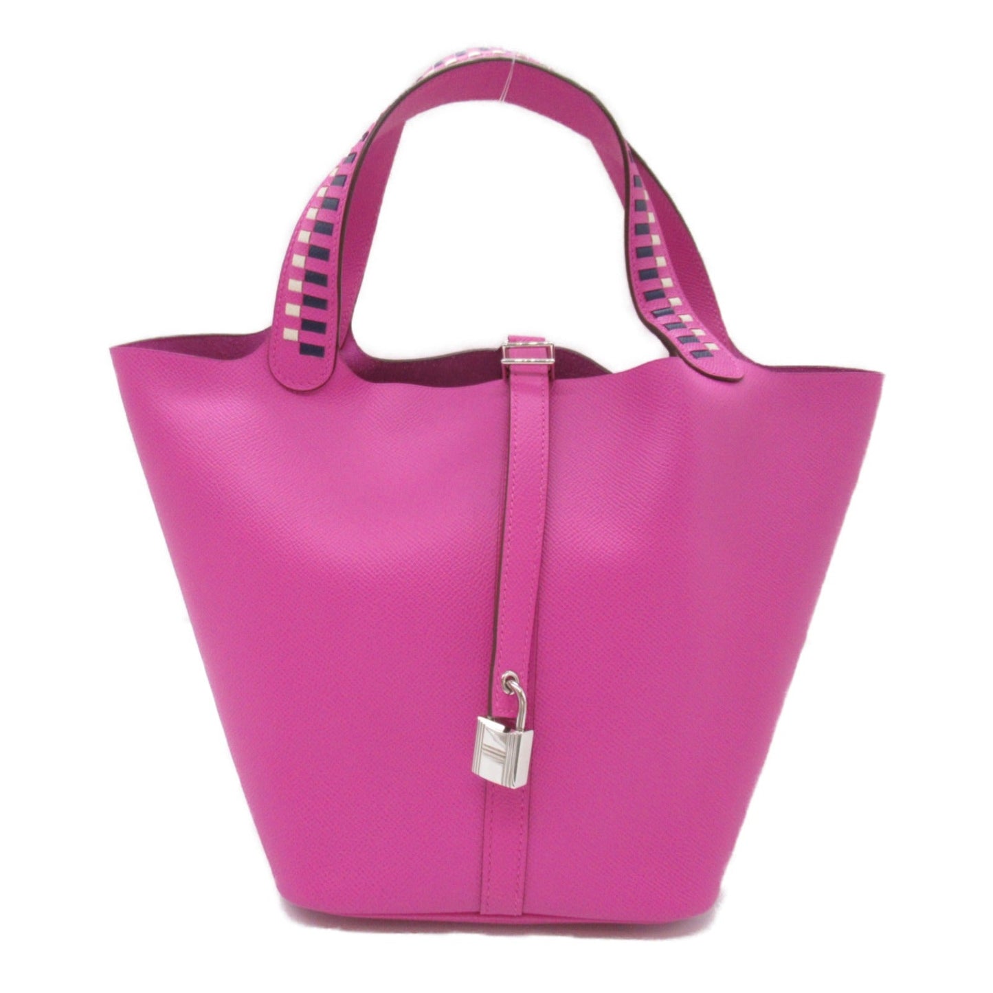 Hermes HERMES Picotin Lock MM Treasury Magnolia Tote Bag  Bag Leather  Epsom Pink Magnolia/Clé/Blue Sapphire-L 【Ancestral】 EI BRANDOFF